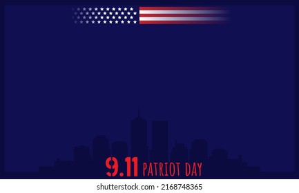 Patriot Day Background and Copy Space Area. Suitable for Patriot Day Events