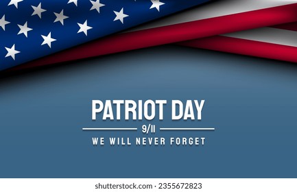 Patriot Day Background Design. Banner, Poster, Greeting Card. Vector Illustration.