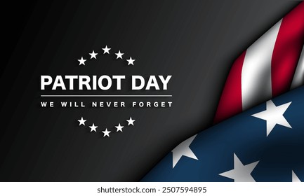 Patriot Day Background Design. Banner, Poster, Greeting Card. Vector Illustration.