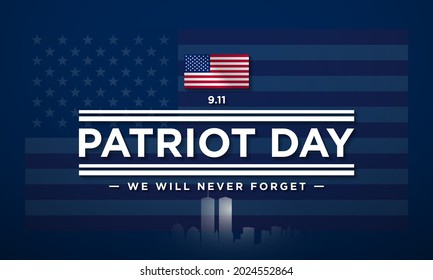 Patriot Day Background Design We Will Stock Vector (Royalty Free ...