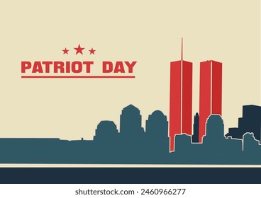 patriot Day, banner, American Flag. 911 Patriot Day USA Background, September 11, Design template