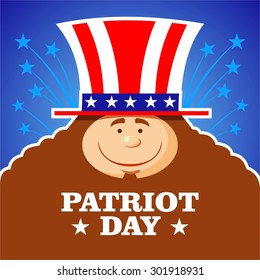Patriot day card. Independence day of United States of America - festive vector background