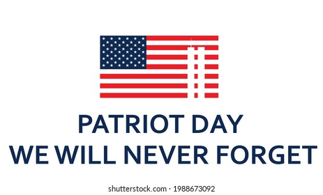 Patriot day card. vector illustration