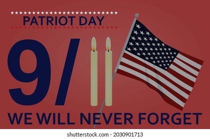 Patriot day card. vector illustration