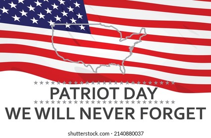 Patriot day card. vector illustration