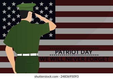 Patriot day card. vector illustration