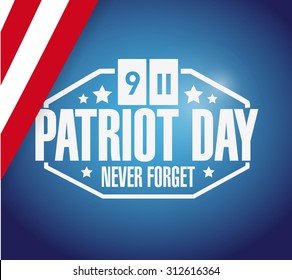 Patriot Day flag background illustration design graphic