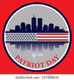 Patriot day label. Suitable for sticker, logo, etc