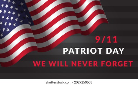 patriot day memorial 911 horizontal banner