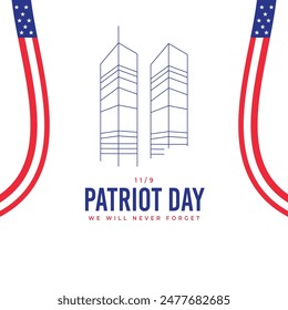 Patriot Day Memorial. In: United States Patriot Day 11 September Graphics Vorlage.