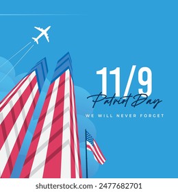 Patriot Day Memorial. In: United States Patriot Day 11 September Graphics Vorlage.