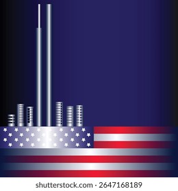 patriot day never forget vector illustration design