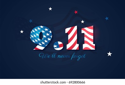 Patriot Day Poster We Will Never Stock Vector (Royalty Free) 692800666 ...