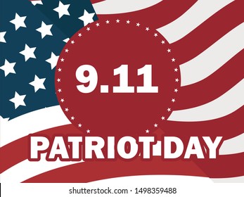 Patriot day september 11 poster vector image