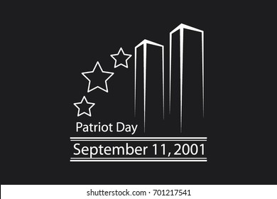 Patriot Day, September 11, vector illustration EPS 10