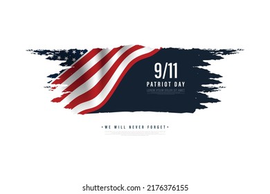 Patriot Day. September, 11. We will never forget, vector illustration, united states of america