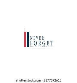 Patriot Day. September, 11. We will never forget, vector illustration, united states of america