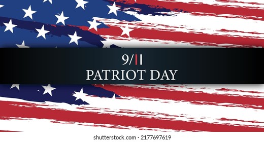Patriot Day. September, 11. We will never forget, vector illustration, united states of america