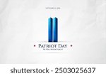 Patriot Day September 11th background vector illustration