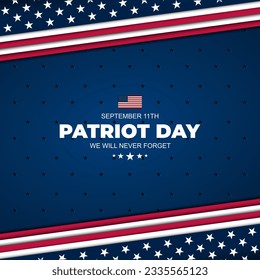 Patriot Day September 11th background vector illustration