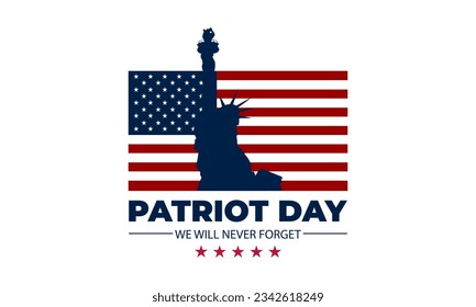 Patriot Day September 11th background vector illustration