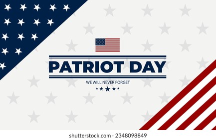 Patriot Day September 11th background vector illustration