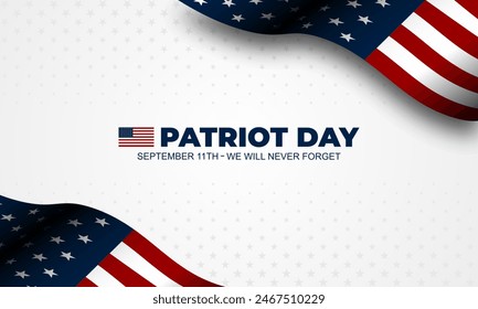 Patriot Day September 11th background vector illustration