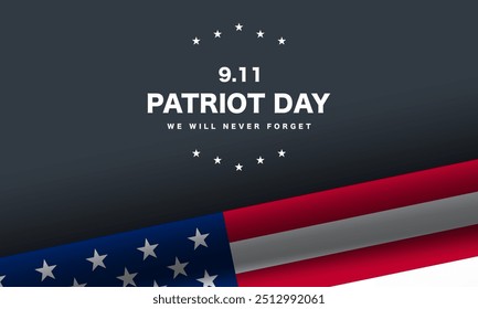 Patriot Day September 11th background vector illustration