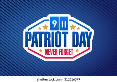 Patriot Day sign background illustration design graphic