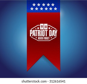 Patriot Day sign hanging banner illustration design graphic