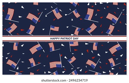 Patriot Day Social Media Template for Celebrating Heroes, perfect for office, company, school, social media, advertising, sales, printing and more