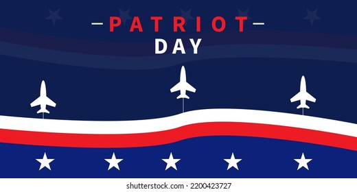 patriot day themed background, There are several planes flying big flags