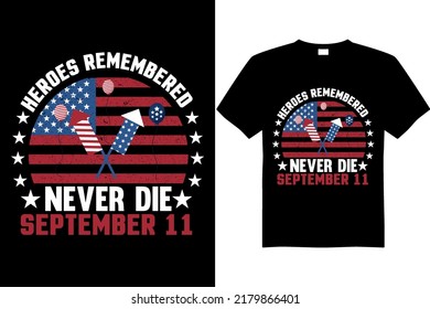 Patriot day  t-shirt design vector file