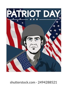 Patriot day USA background. Poster. Vector illustration.