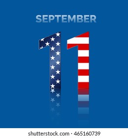 Patriot Day USA vector illustration. September 11.