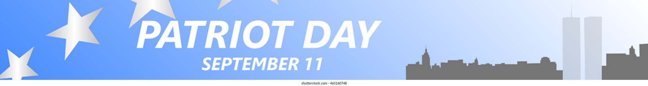 Patriot Day USA vector illustration. September 11.