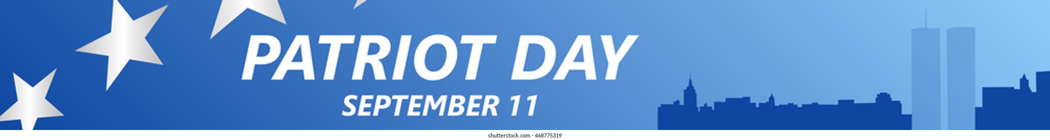 Patriot Day USA vector illustration. September 11.
