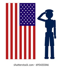 Patriot day Vector color icon on white background.
