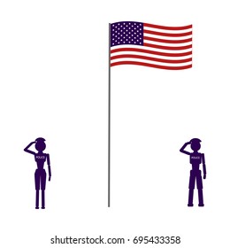 Patriot day Vector color icon on white background.