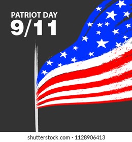 Patriot Day Vector Poster September 11 Stock Vector (Royalty Free ...