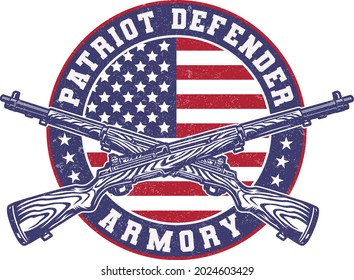PATRIOT DEFENDER ARMORY
Set of various Made in the USA graphics and labels