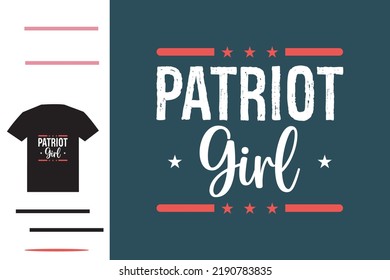 Patriot girl t shirt design