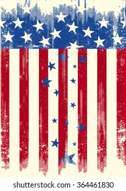 Patriot rain of stars. The Stars are falling of the american flag. is it the decline of the USA...