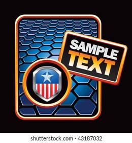 patriot shield blue hexagon ad