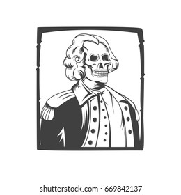 Patriot Skull Vector Logo
