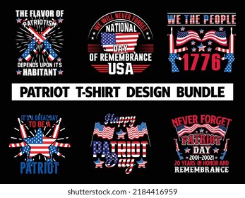 Diseño de camisetas patriotas, elemento patriota vectorial, bandera de los Estados Unidos, ilustración, camisetas tipográficas