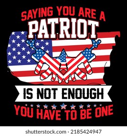 Patriot t-shirt design, vector patriot element, USA flag, illustration, typography t-shirts