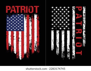 Patriot USA Flag Design Template