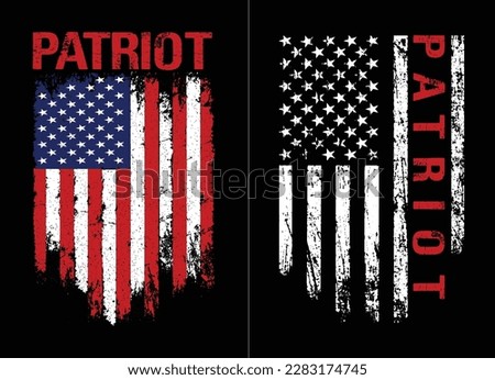 Patriot USA Flag Design Template