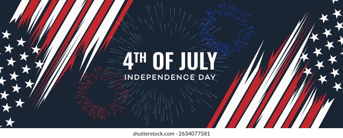 Patriotic 4th of July Fireworks American Flag Independence Day